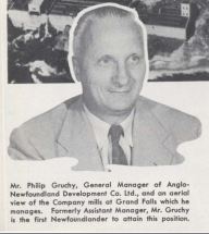 Philip Gruchy was the last general manager of the AND Co that lived in the Grand Falls House. (Atlantic Guardian) 